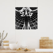 Geschenkje voor spineigenaars | Cute Spider-afbeel Poster (Keuken)