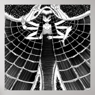 Geschenkje voor spineigenaars | Cute Spider-afbeel Poster