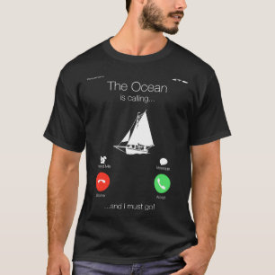 Geschenkje voor zeilboot voor zeezeilboot Ocean Ro T-shirt
