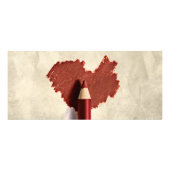 Geschenkkaart voor Pen voor het tekenen van hartje Reclamekaart (Voorkant)