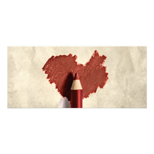 Geschenkkaart voor Pen voor het tekenen van hartje Reclamekaart (Voorkant)