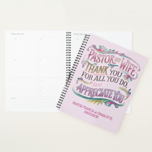 ✝️Geschenknamen voor waardering van predikant en v Planner (Display)