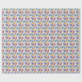 Geschenkpapier Aquarell Pferdeköpfe Cadeaupapier (Vlak)