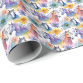 Geschenkpapier Aquarell Pferdeköpfe Cadeaupapier (Rol Hoek)