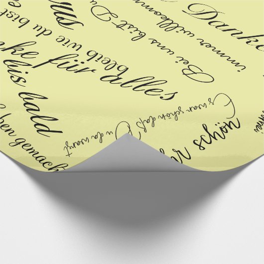 Geschenkpapier Danke zum Abschied Cadeaupapier (Hoek)