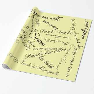 Geschenkpapier Danke zum Abschied Cadeaupapier