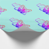 Geschenkpapier französische Bulldogge  Cadeaupapier (Hoek)