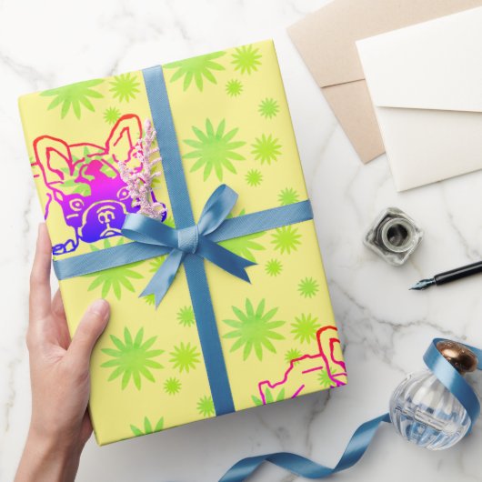 Geschenkpapier französische Bulldogge  Cadeaupapier (Geschenken)