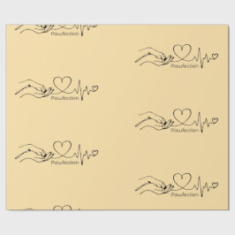 Geschenkpapier Pawfection - One-Line-Art Cadeaupapier