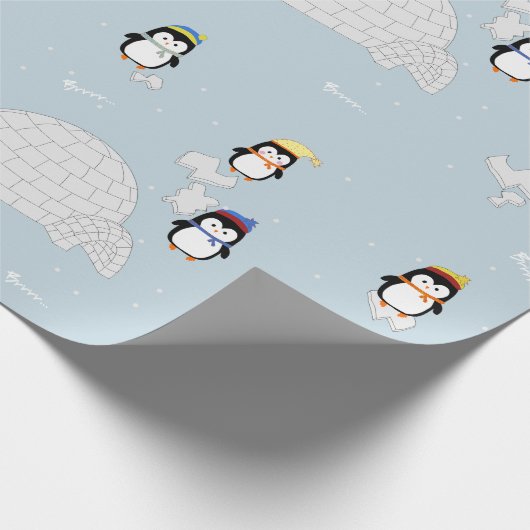 Geschenkpapier Pinguine Cadeaupapier (Hoek)