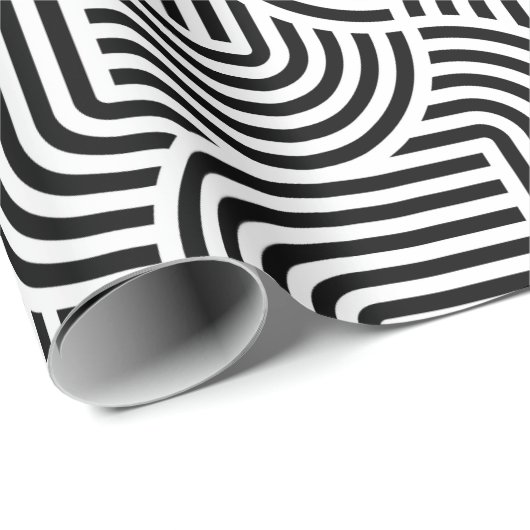 Geschenkpapier - schwarz-weiß Lienen Cadeaupapier (Rol Hoek)