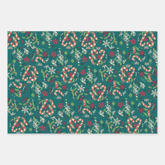 Geschenkpapier Set Weihnachten Inpakpapier Vel (Voorkant 3)