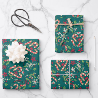 Geschenkpapier Set Weihnachten Inpakpapier Vel