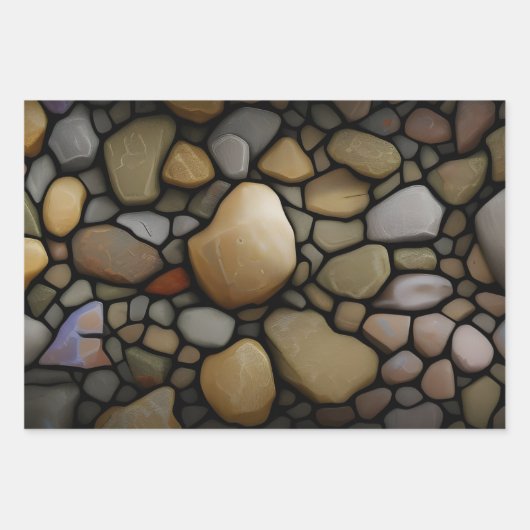 Geschenkpapier - Steine Inpakpapier Vel (Voorkant 3)