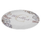 Geschenkplank met gedroogde bloemen en monogram snijplank (Hoek)