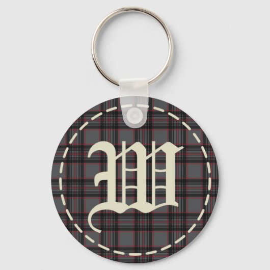 Geschenksleutelanhanger met monogram Letter W Sleutelhanger (Voorkant)