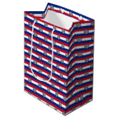 Geschenktas met vlag van Missouri State, USA Medium Cadeauzakje (Voorkant Gekanteld)