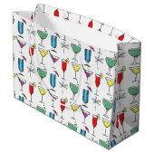 Geschenktas Mixed Drink Cocktail Groot Cadeauzakje (Achterkant Gekanteld)