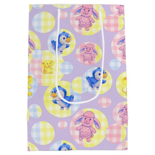 Geschenktas Speelgoed Animal Bubble Medium Cadeauzakje (Achterkant)