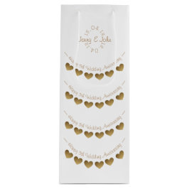 Geschenktas voor 5-jarig bruiloft wijn cadeautas