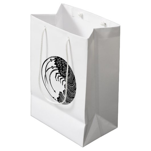 Geschenktassen met kring van langoesten medium cadeauzakje (Voorkant Gekanteld)