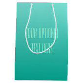 Geschenktassen voor Emerald Gradient Medium Cadeauzakje (Achterkant)