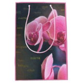 Geschenktüte mit Orchidee Medium Cadeauzakje (Voorkant)