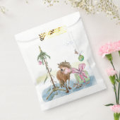 Geschenktüte mit Pferdebild für die Weihnachtszeit Bedankzakje (Gezegeld)