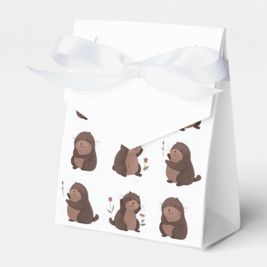 Geschenktüte "Otto der braune Maulwurf" Bedankdoosjes (Voorkant Zijde)