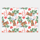 Geschenkverpakking kerstkameel bundel inpakpapier vel (Voorkant 2)