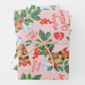 Geschenkverpakking kerstkameel bundel inpakpapier vel (In situ)