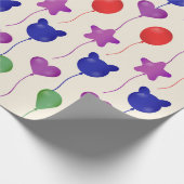 Geschenkverpakking Papier Set Ballon Print (Hoek)