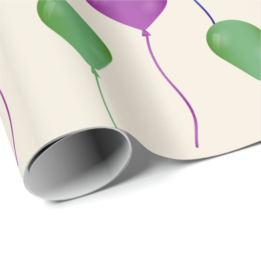 Geschenkverpakking Papier Set Ballon Print (Rol Hoek)