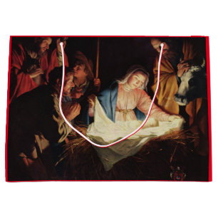 GESCHENKZAK DUITSE RENAISSANCE SCHILDERIJ GEBOORTE GROOT CADEAUZAKJE