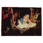 GESCHENKZAK DUITSE RENAISSANCE SCHILDERIJ GEBOORTE GROOT CADEAUZAKJE (Achterkant)