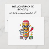 Gescherpt & Glimlachend – Terug naar school plat k (Voorkant / Achterkant)