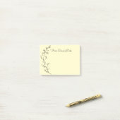 Geschetst bloemontwerp post-it® notes (Op bureau)