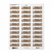  geschetst botanisch | Label retouradres (Full Sheet)