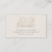 geschetst brood visitekaartje (Achterkant)