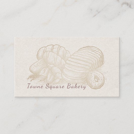 geschetst brood visitekaartje (Voorkant)