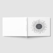 Geschetst Modern Floral Wedding Gastenboek (Volledig)