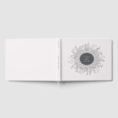 Geschetst Modern Floral Wedding Gastenboek (Volledig)