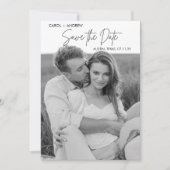 Geschetste Aankondigingsfoto Save the Date (Voorkant)