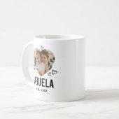 Geschetste Abuela Hart Foto Koffiemok (Voorkant links)