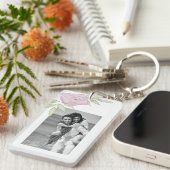 Geschetste bloemen foto sleutelhanger (Voorkant Rechts)