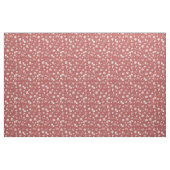Geschetste bloemen op rood stof (Fat Quarter)