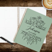 Geschetste bloemen planner