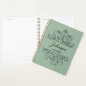 Geschetste bloemen planner (Display)