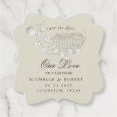  geschetste bloempastel bewaar de datum bedankjes labels (Voorkant)