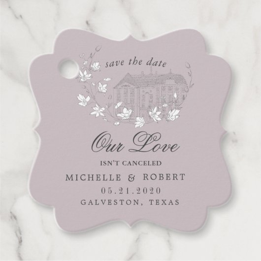  geschetste bloempastel bewaar de datum bedankjes labels (Voorkant)